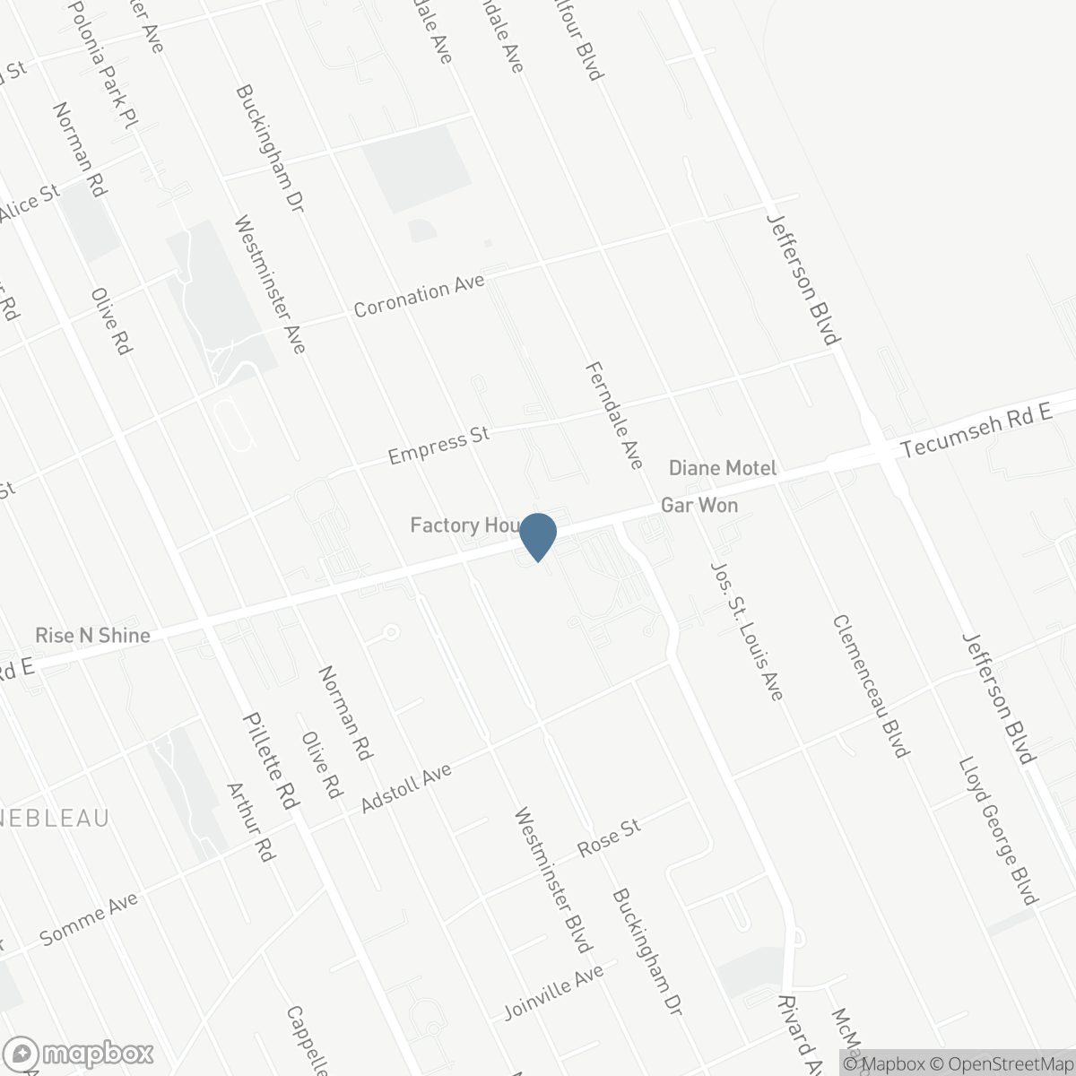 V/L TECUMSEH ROAD East, Windsor, Ontario N8R 1A8